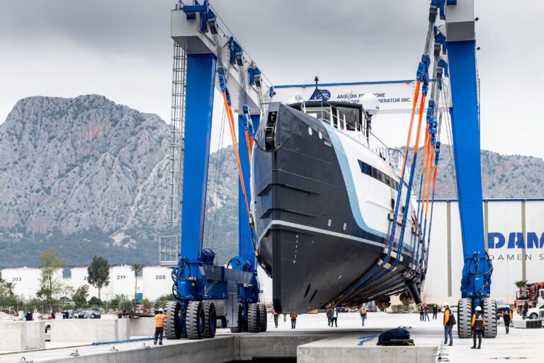TIME OFF Luxury Yacht Support Built By Damen Yachting Launched