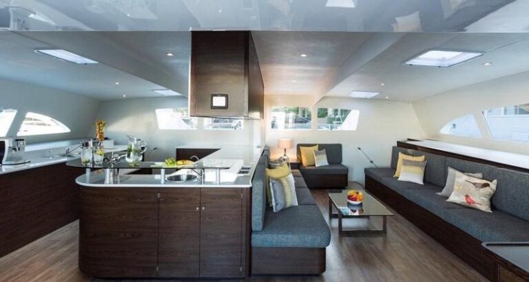 TRANQUILITY - Galley and salon open plan