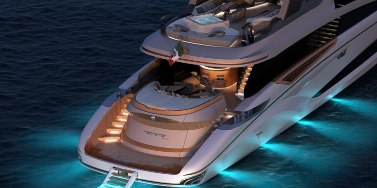 Technomar Ev 120 Yacht By Night