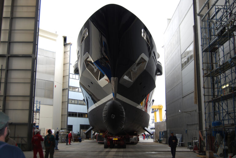 The 70 metre superyacht NUMPTIA by Rossi Navi at her launch