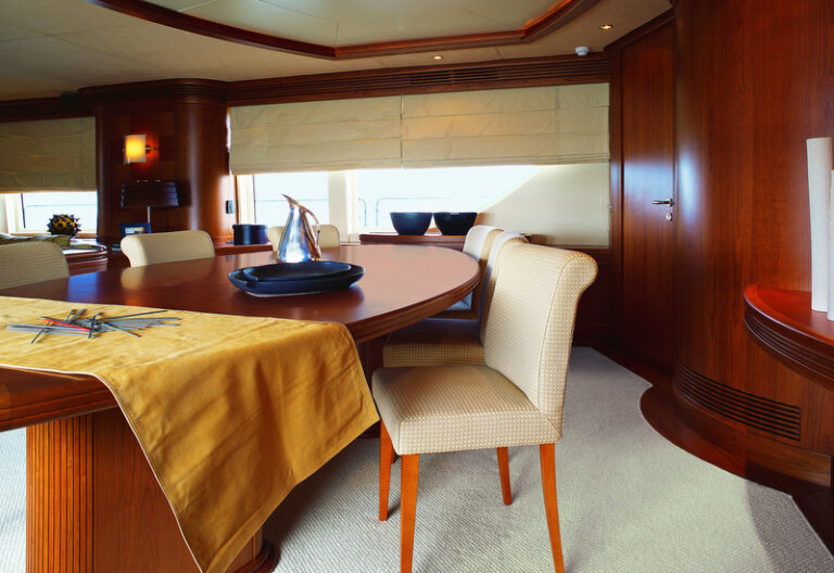 The Cinque Superyacht Dining Area