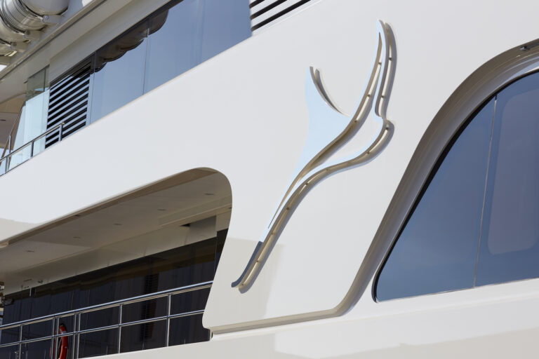 The Backlit Manta Ray On Feadship Explorer Yacht SAMAYA