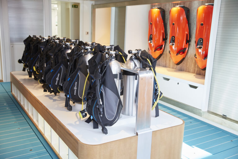 The Dedicated Dive Centre In The Aft Of MY SAMAYA