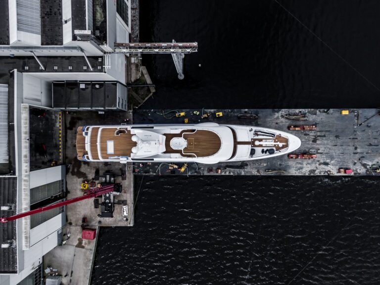 Top View Of 55m Motor Yacht NOMAD - Official Launch