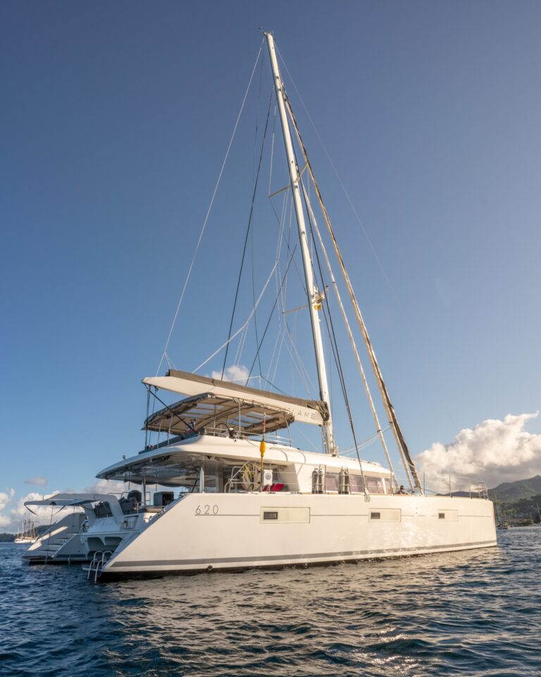 Catamaran TWIN FLAME - Anchored
