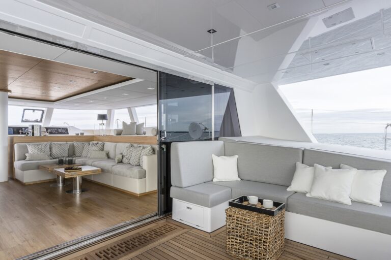View From Aft Deck Into Salon