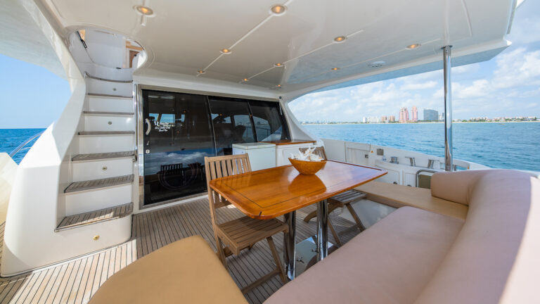 Aft Deck Dining Area