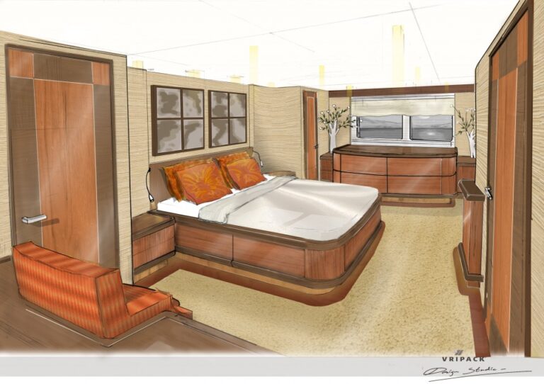 YN195 yacht - Owner Stateroom