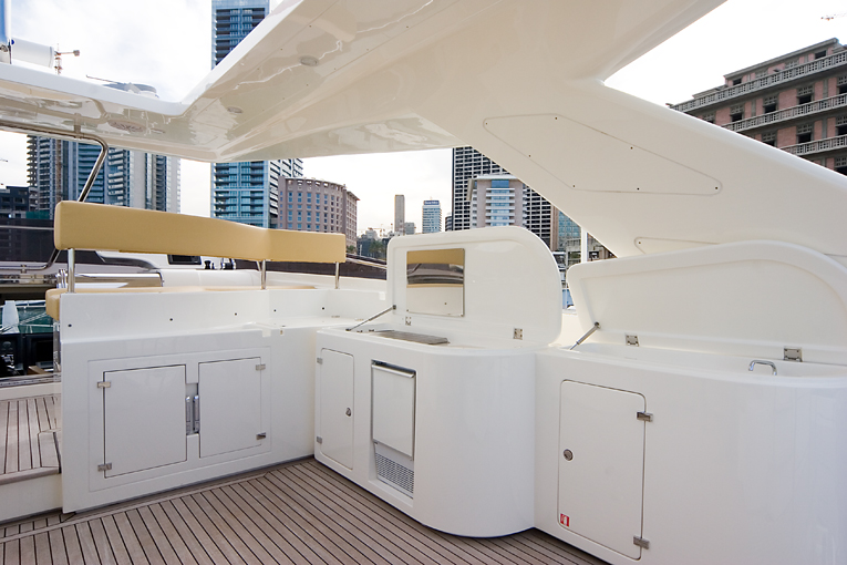 Yacht AQUAHOLIC - BBQ on Top Deck