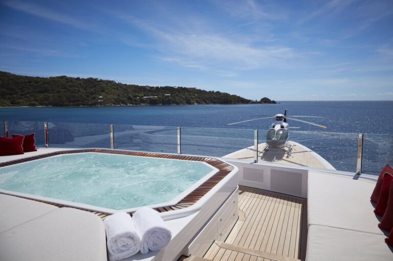Yacht AQUARIUS By Feadship - Helicopter On Bow