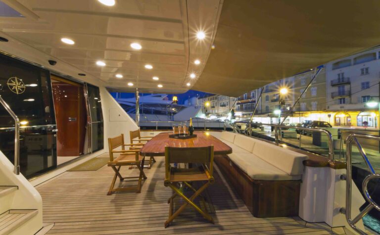 Yacht BOJANGLES - Aft Deck