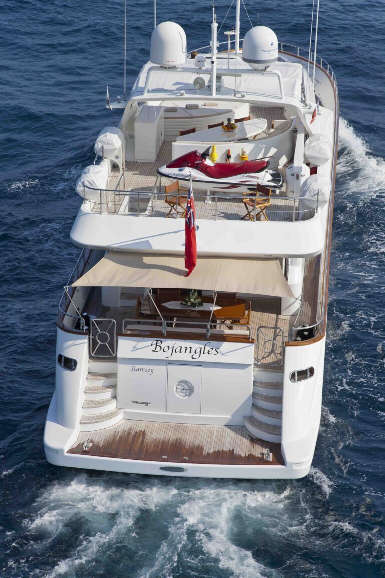 Yacht BOJANGLES - Aft View