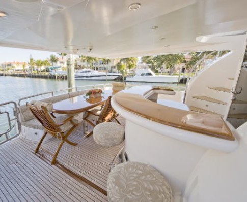 Yacht Bella Mare -  Aft Deck and Wet Bar