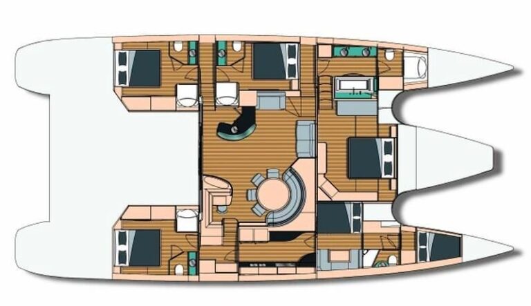 Yacht CATTITUDE -  Layout