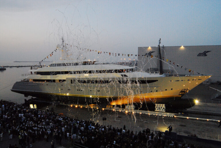 Yacht CLARENA At Launch - Image by CRN Yachts