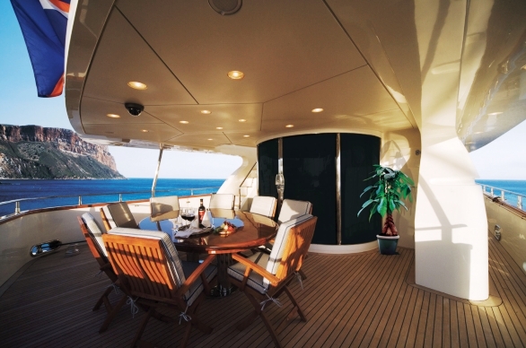 Yacht CRISTALEX -  At Deck Al Fresco Dining