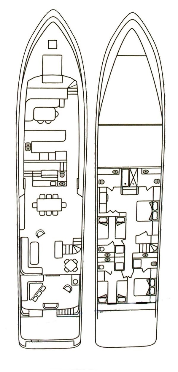 Yacht ISLAND TIME - Layout