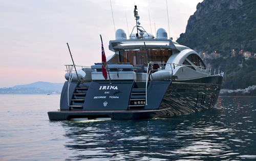 Yacht Irina Esc -  Aft View