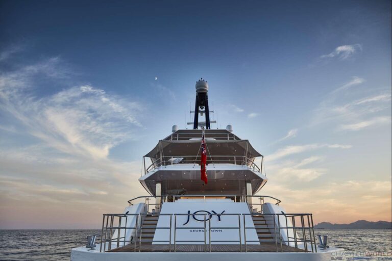 Yacht JOY Aft View - Copyright Feadship