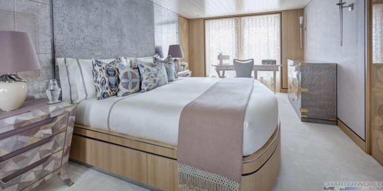 Yacht JOY Interior VIP Cabin - Copyright Feadship