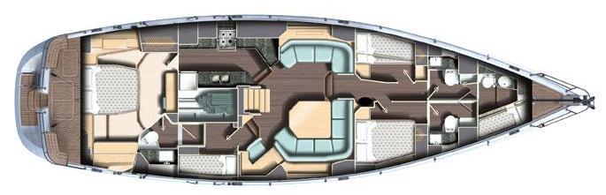 Yacht LADY MARIPOSA -  Layout