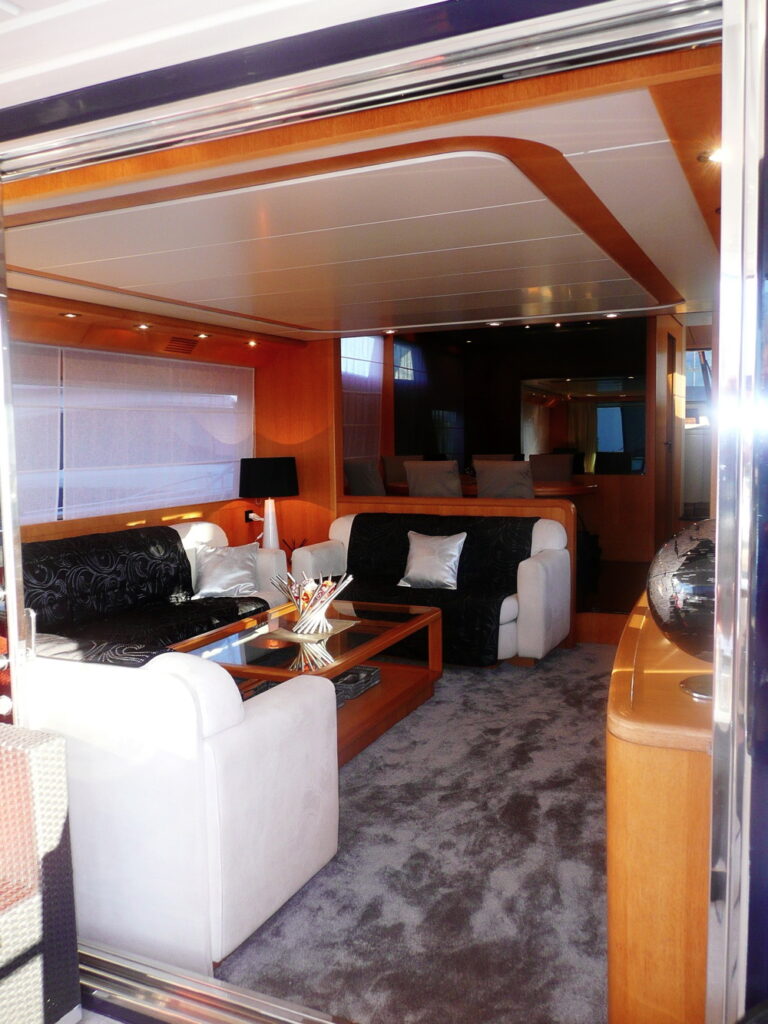 Yacht LOLEA -  Salon View from Aft Deck