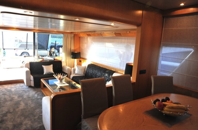 Yacht LOLEA -  Salon and Dining
