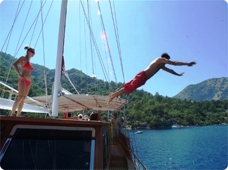 Yacht NIKOLAS -  Jumping from the roof
