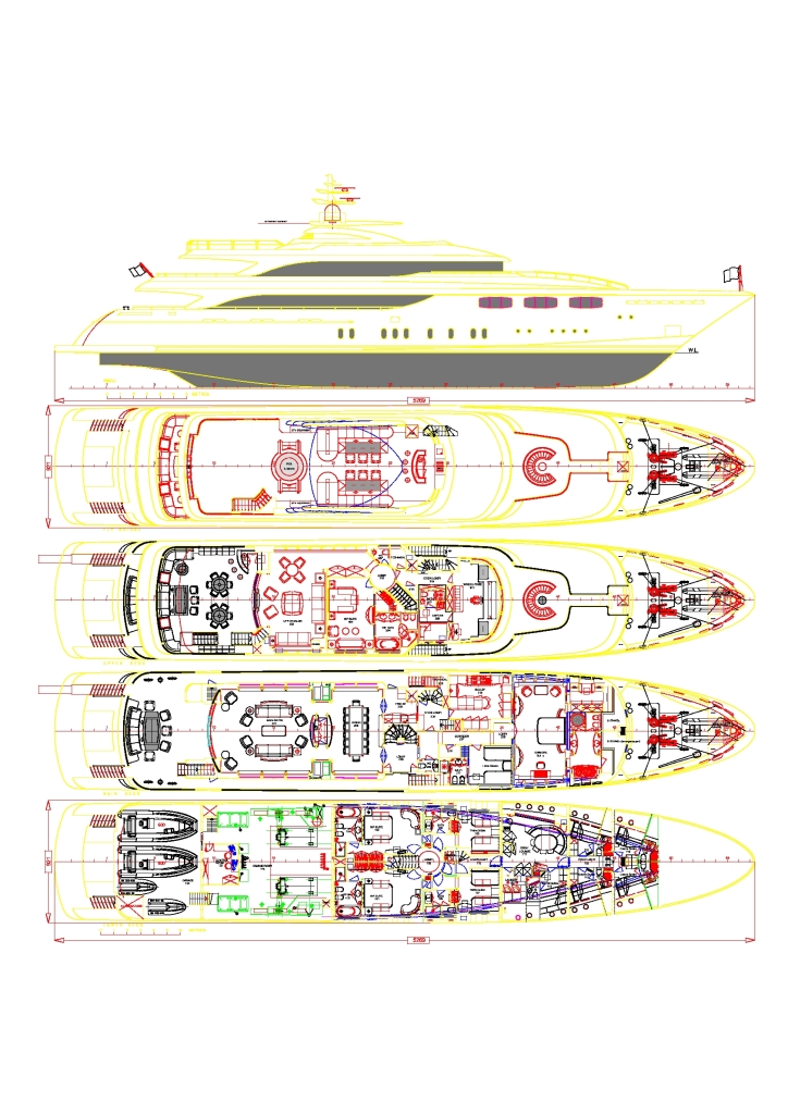 Yacht ONEIRO -  Layout