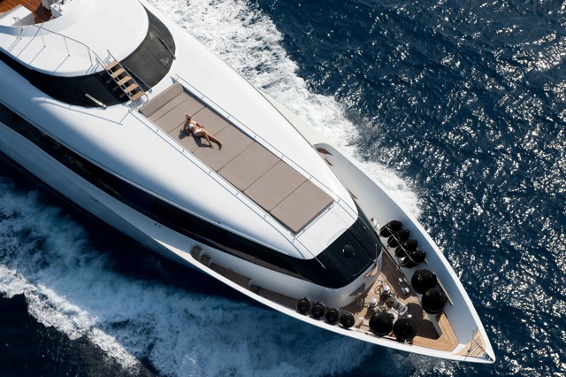 Yacht PALM B - Bow From Above