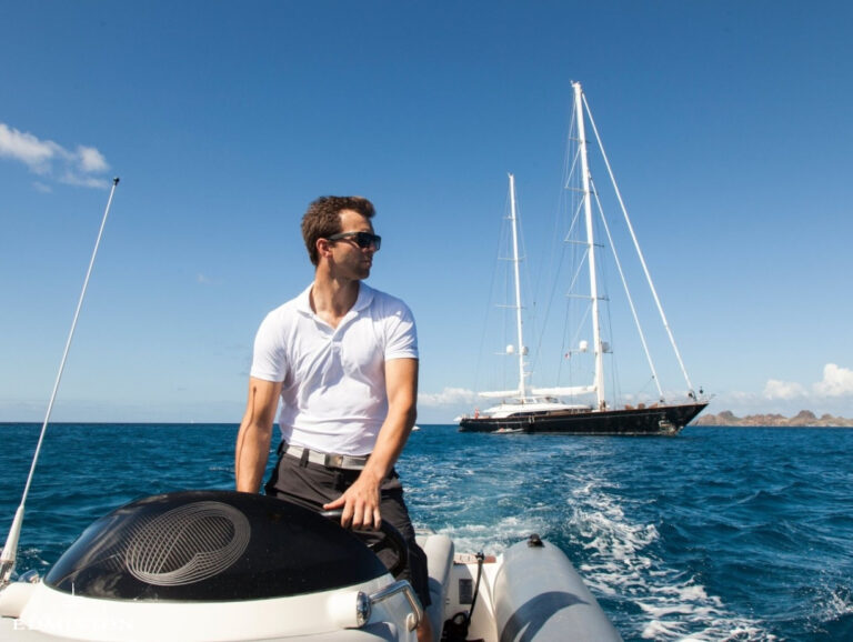 Yacht PANTHALASSA By Perini Navi - Crewmember In The Tender
