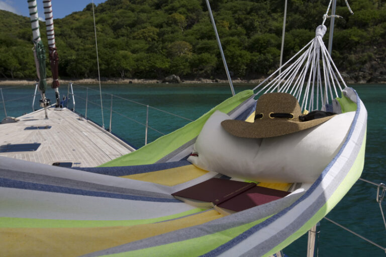 Yacht PTARMIGAN -    Relax with a book