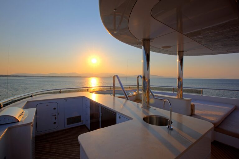 Yacht QUARANTA By Curvelle - BBQ And Jacuzzi At Sunset