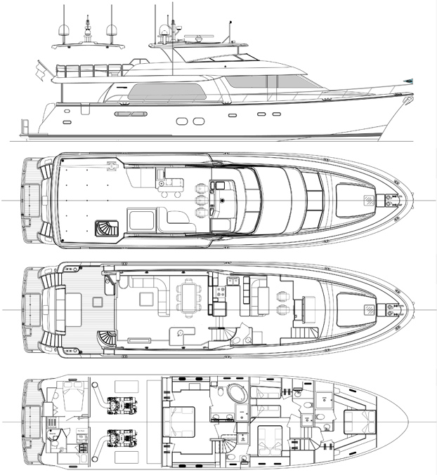 Yacht SEAS THE MOMENT - Layout