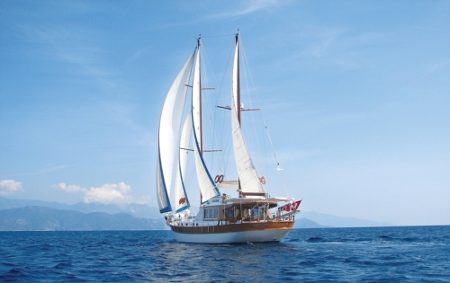Yacht SERENITY 70 -  Aft View