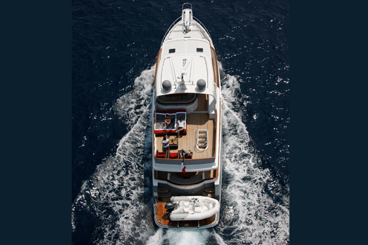 Yacht SILVER FOX - From Above