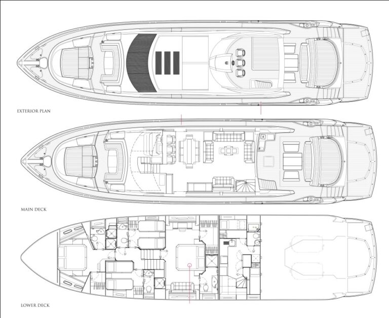 Yacht SKYFALL -  Layout