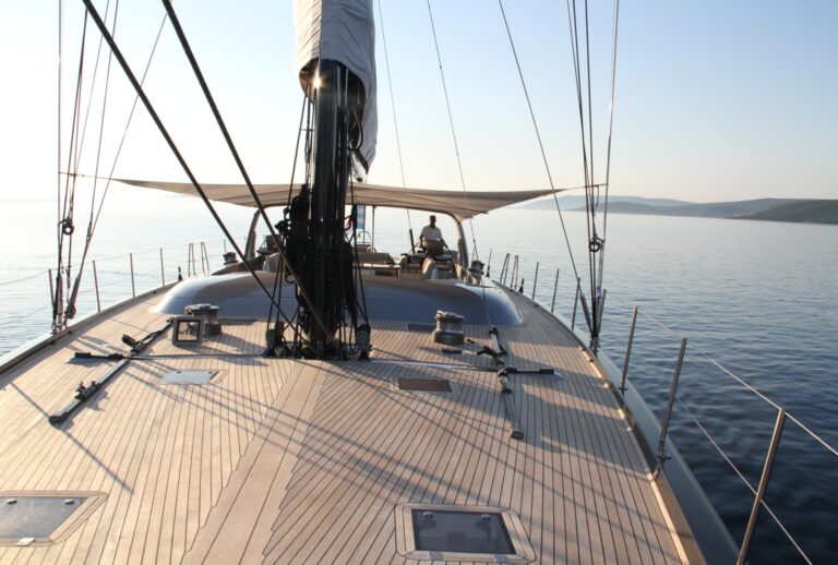 Yacht Wally B Foredeck