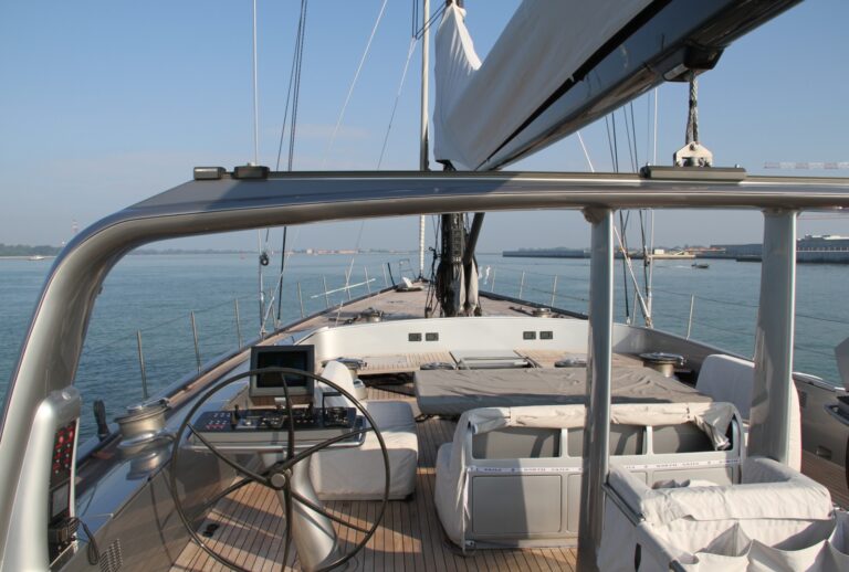 Yacht Wally B Foredeck