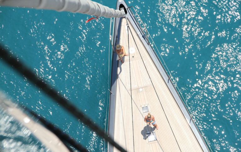 Yacht Wally B Foredeck