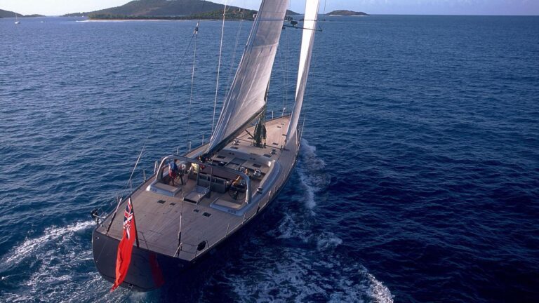 Yacht Wally B Sailing