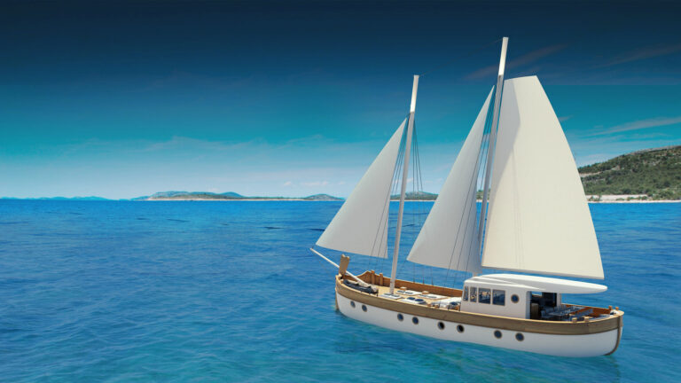 Rendering of yacht ARDURA