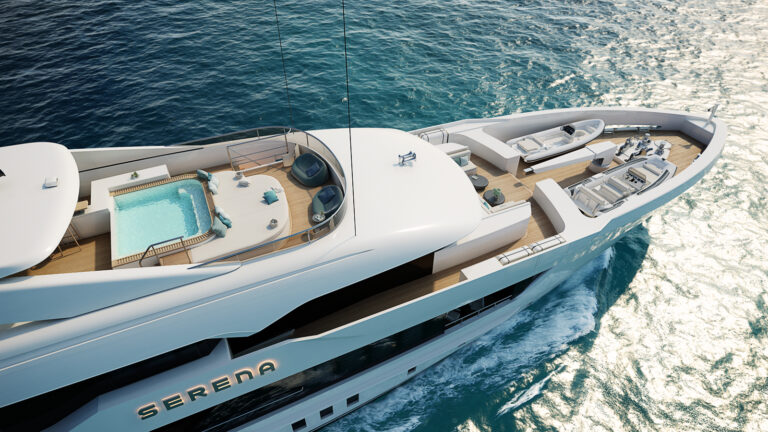 Aeria View Of The Bow Section And Sun Deck