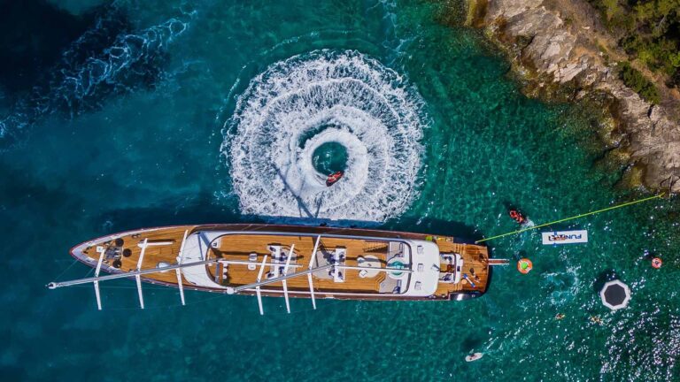 Aerial In A Bay With Toys