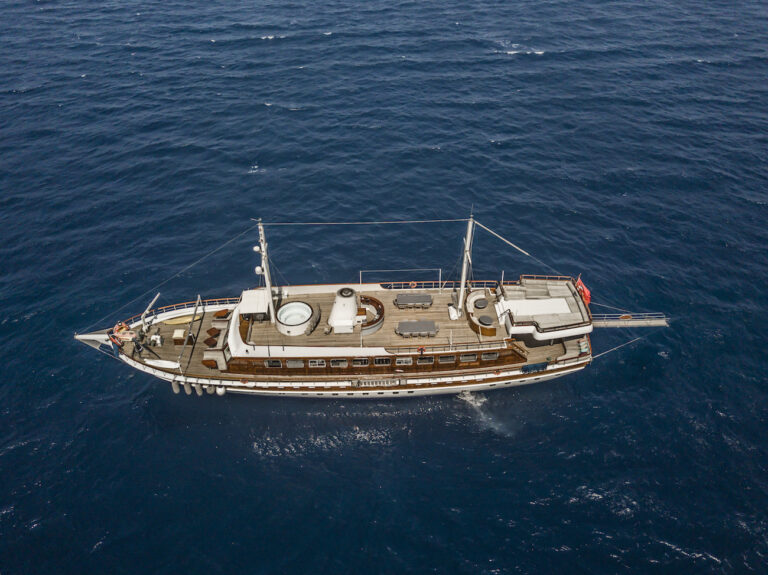 Aerial Of The Yacht