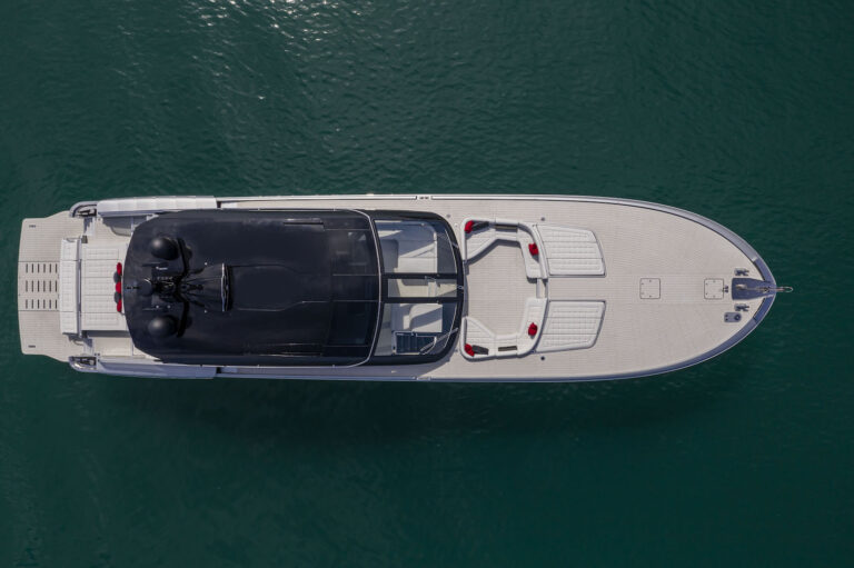 Aerial Of The Yacht