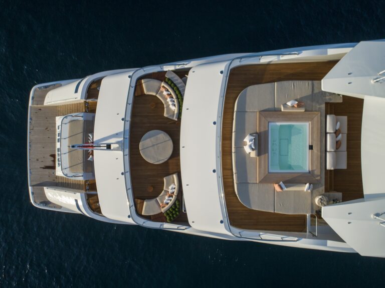 Aerial View Aft Decks