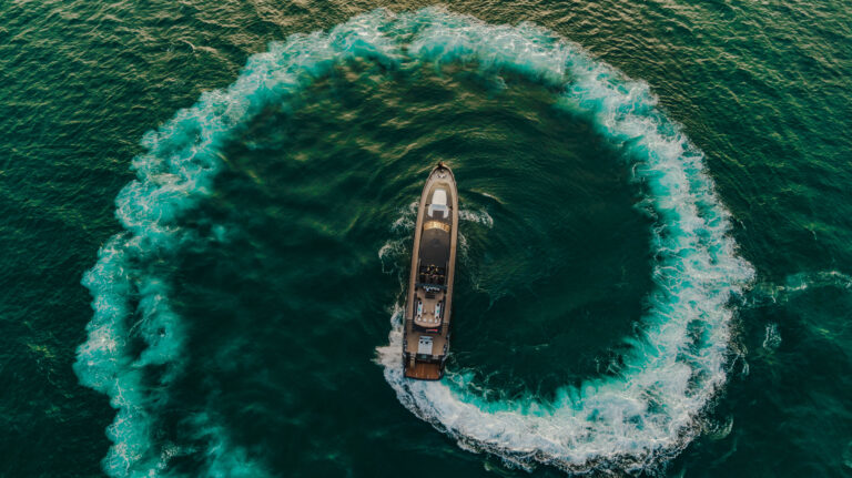 Aerial View Of ROCK 13 Yacht