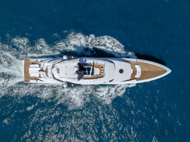 Aerial View Of Motor Yacht AMOR A VIDA