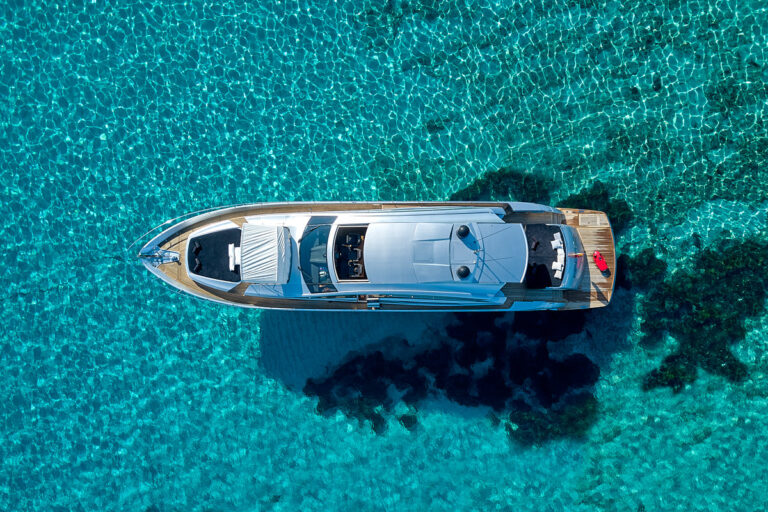 Aerial View Of The Yacht HALLEY